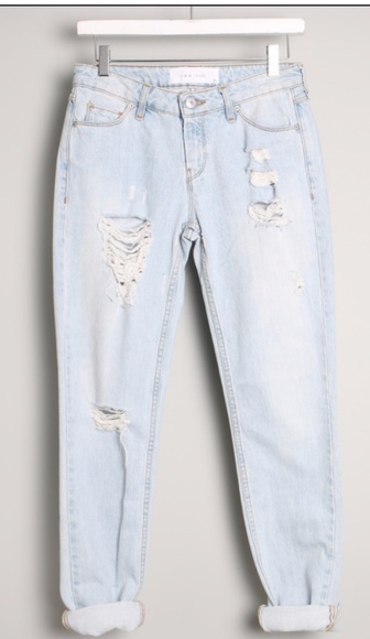 IRO Jeans Keazan Garcon Distressed Light Wash Jeans - Picture 7 of 7